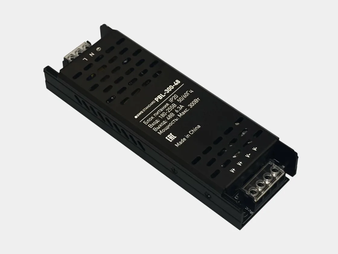 SWG Блок питания 48В IP20 300Вт PBL-300-48 - 00-00038348 SWG Блок питания 48В IP20 300Вт PBL-300-48 - 00-00038348