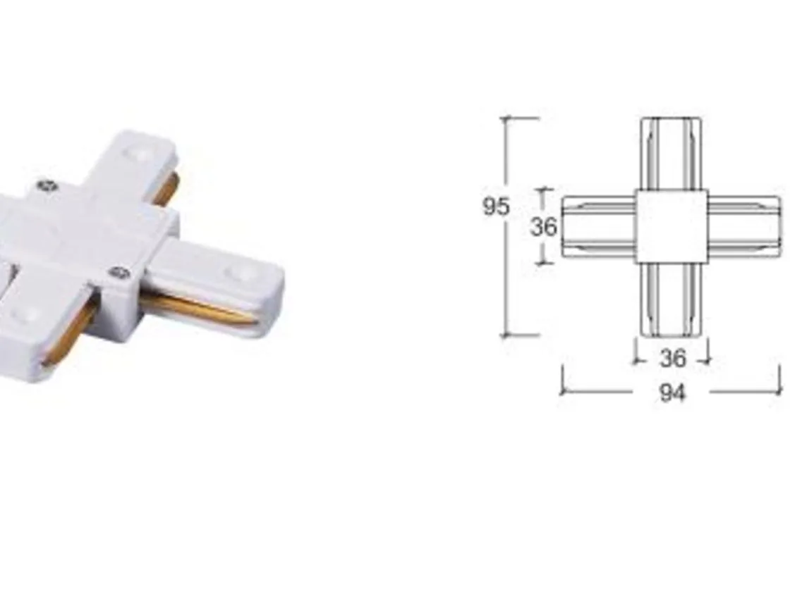 SWG X-Коннектор для однофазных накладных трековых систем KXZ-WH-X - 00-00002031 SWG X-Коннектор для однофазных накладных трековых систем KXZ-WH-X - 00-00002031