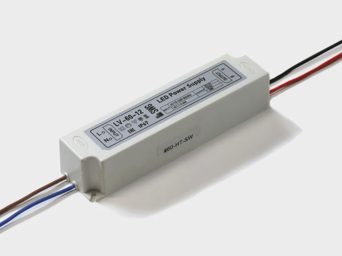 SWG Блок питания для светодиодных лент IP 67 пластик 60 W, 12V, LV-60-12 SWG Блок питания для светодиодных лент IP 67 пластик 60 W, 12V, LV-60-12