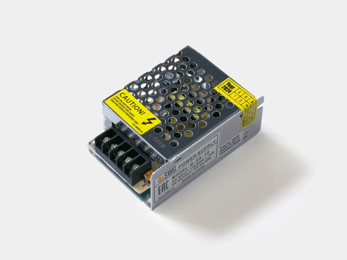 SWG Блок питания для светодиодных лент 12V 25W, S-25-12 SWG Блок питания для светодиодных лент 12V 25W, S-25-12