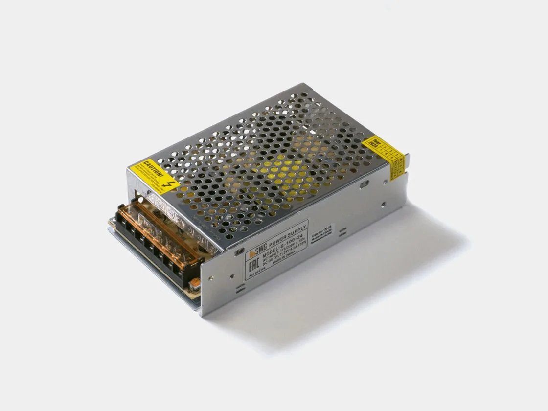 SWG Блок питания для светодиодных лент 24V 100W, S-100-24 SWG Блок питания для светодиодных лент 24V 100W, S-100-24