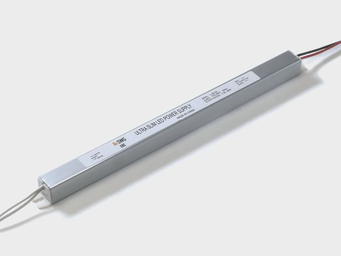 SWG Блок питания сверxтонкий для светодиодных лент, 36 W, 24V, L-36-24