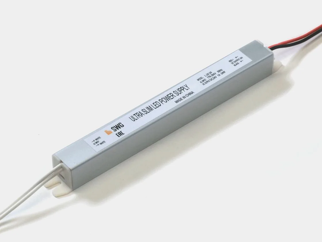SWG Блок питания сверxтонкий для светодиодных лент, 24 W, 24V, L-24-24