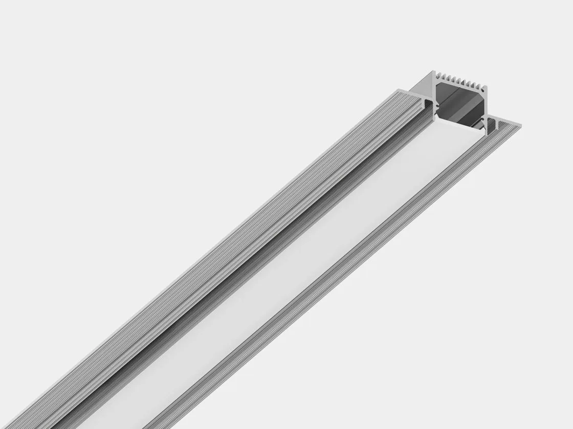SWG Встраиваемый в гипсокартон алюминиевый профиль Design LED без видимой рамки LG35, 2500 мм, анодированный, LG35-R - 00-00010361