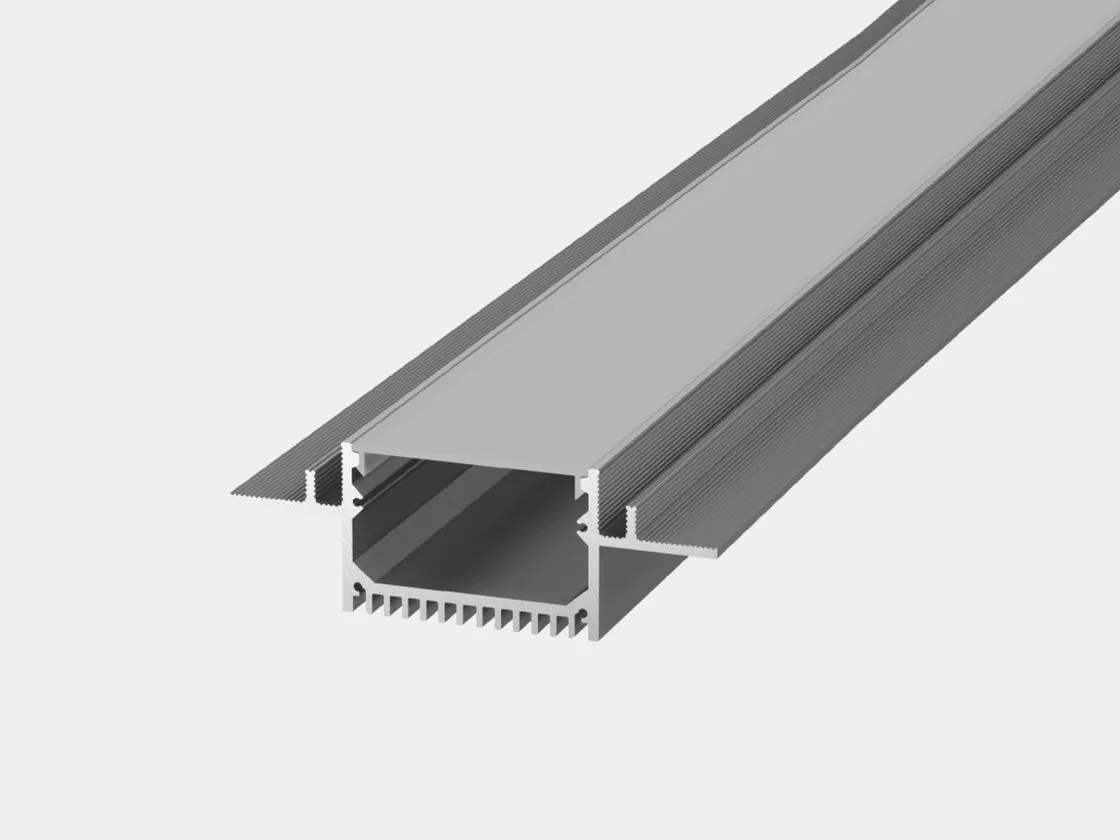 SWG Встраиваемый в гипсокартон алюминиевый профиль Design LED без видимой рамки LG49, 2500 мм, анодированный, LG49-R - 00-00010362
